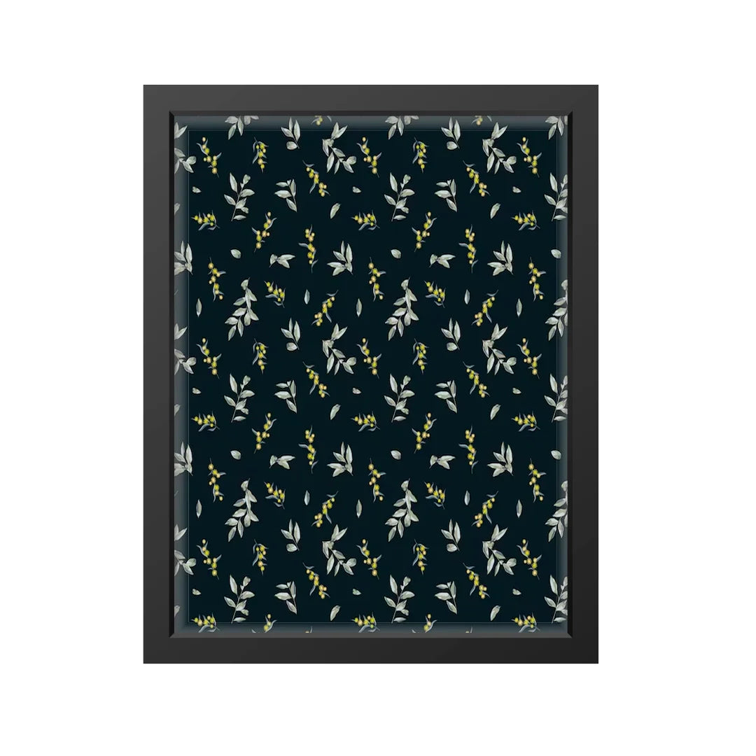 Midnight Botanica – Petite Floral Pattern Art