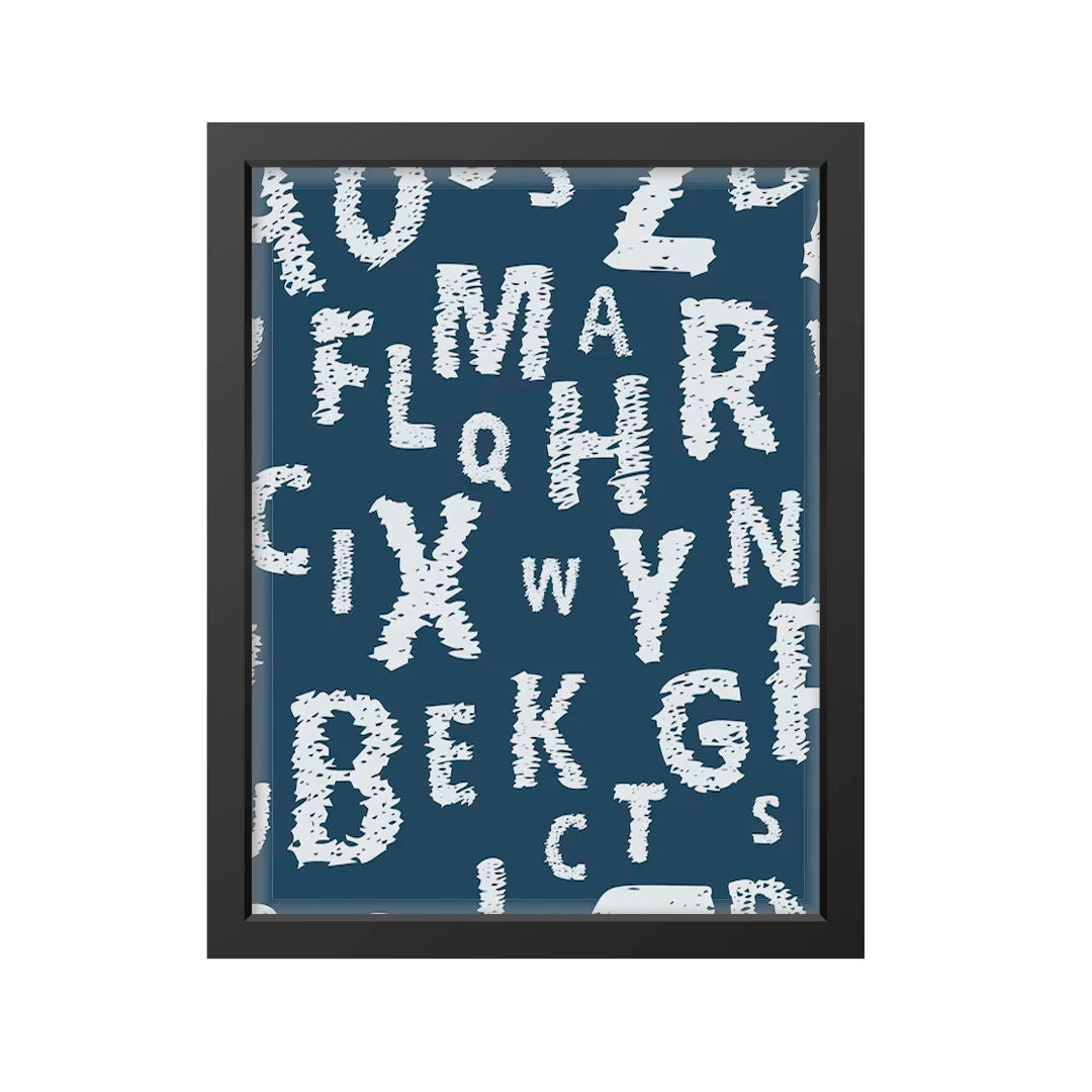 Sketch Letters – Abstract Alphabet Wall Art