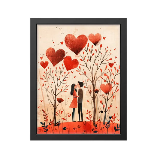 Love in Bloom – Romantic Couple Wall Art