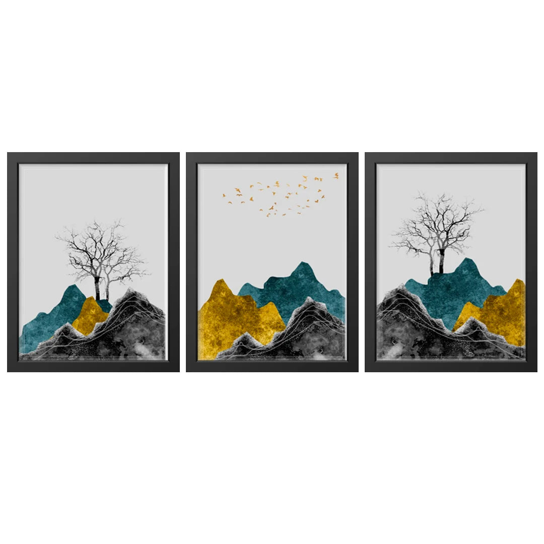 Colorful mountain with 3 Amazing design