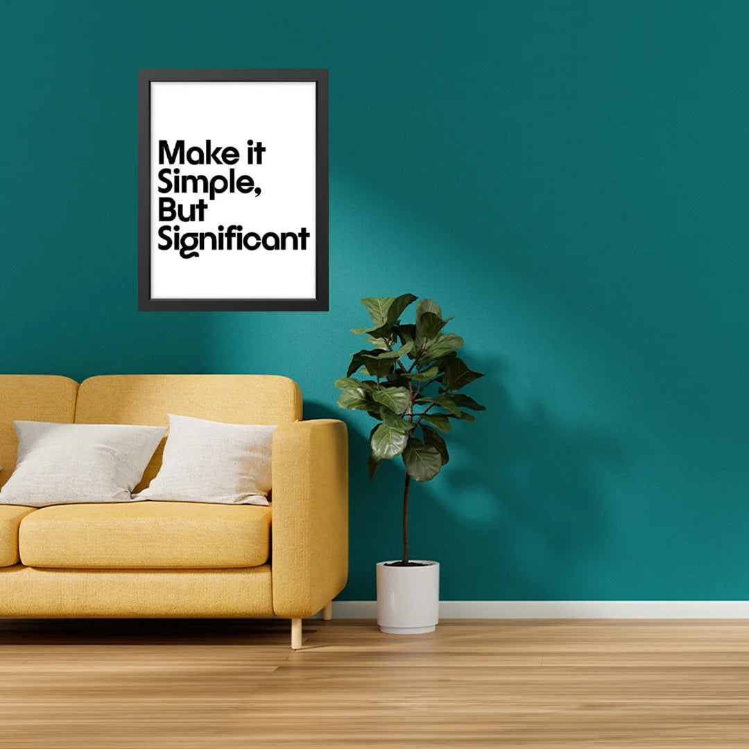Make it Simple, But Significant