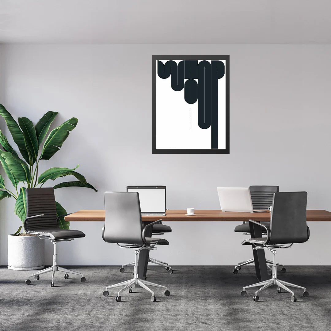 TypoFlow Art Print