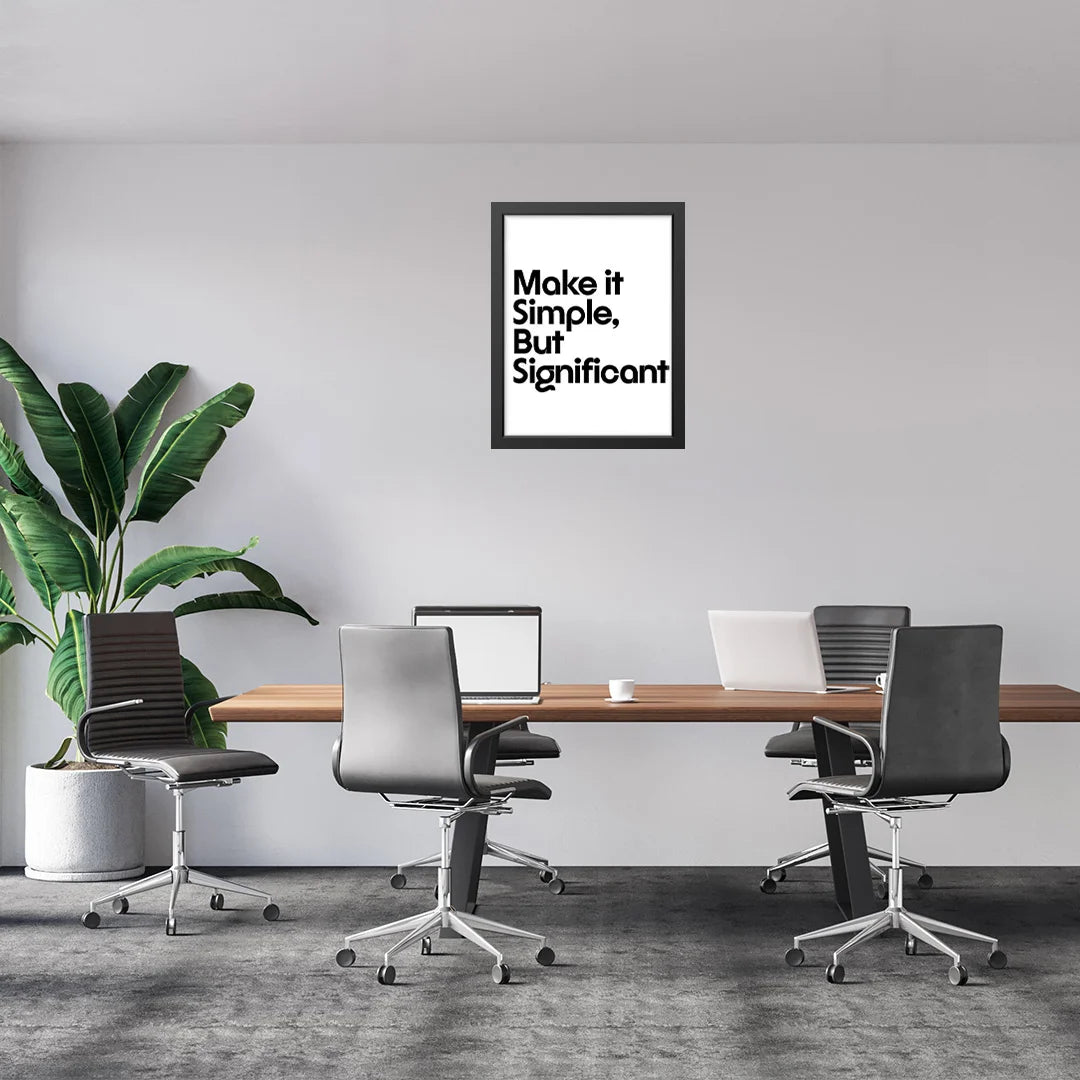 Make it Simple, But Significant
