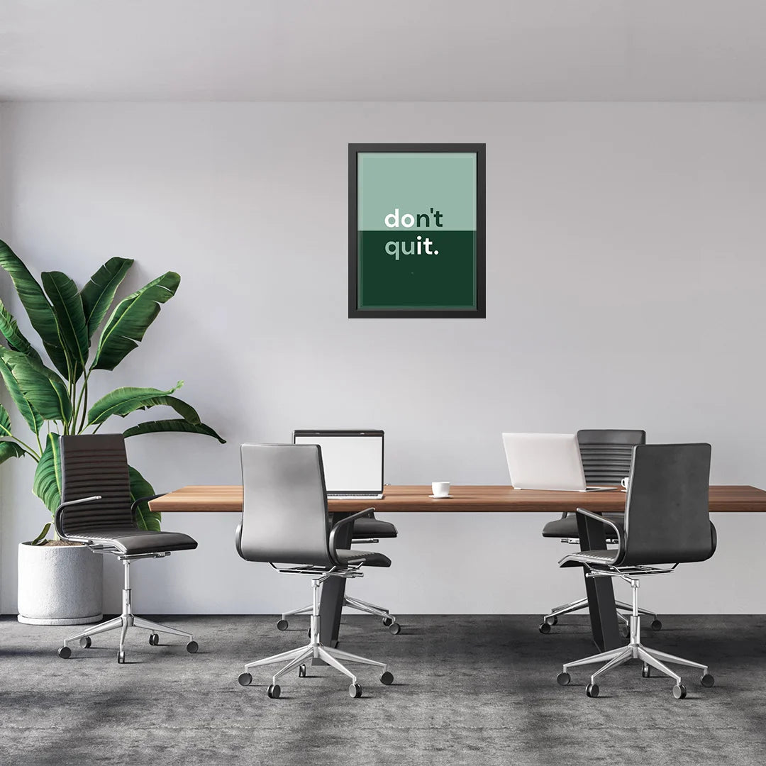 Don’t Quit – Motivational Dual-Tone Wall Art