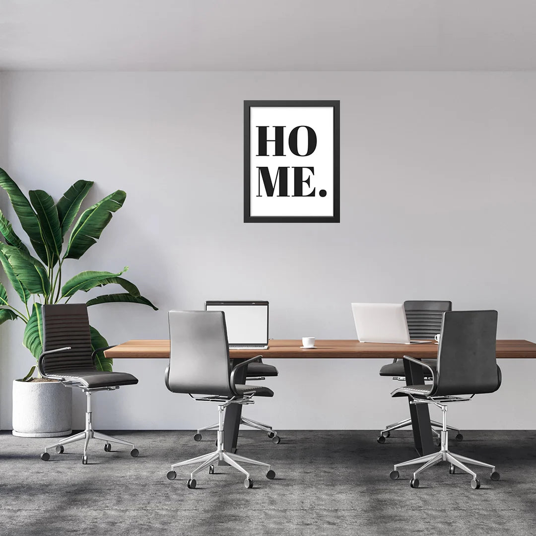 HOME Typographic Framed Poster