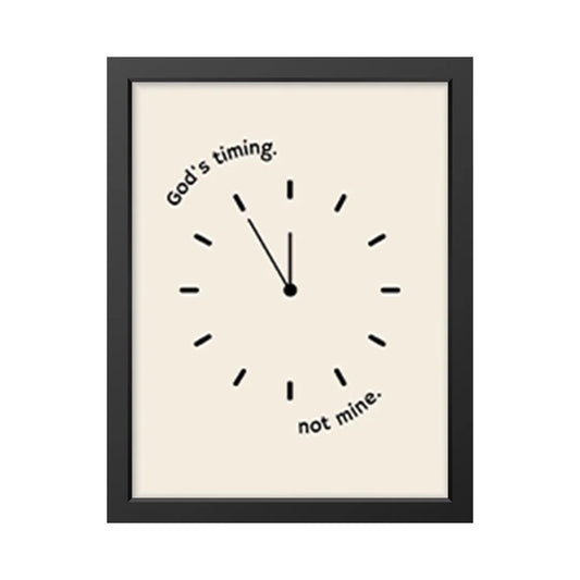 God’s Timing, Not Mine – Faith-Inspired Clock Art