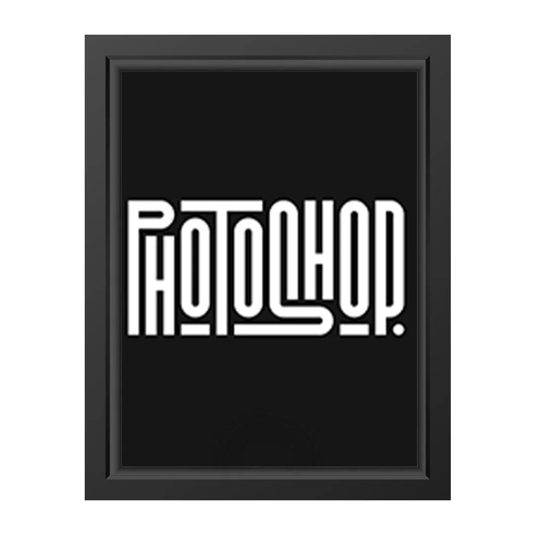 Photoshop Typography Wall Art