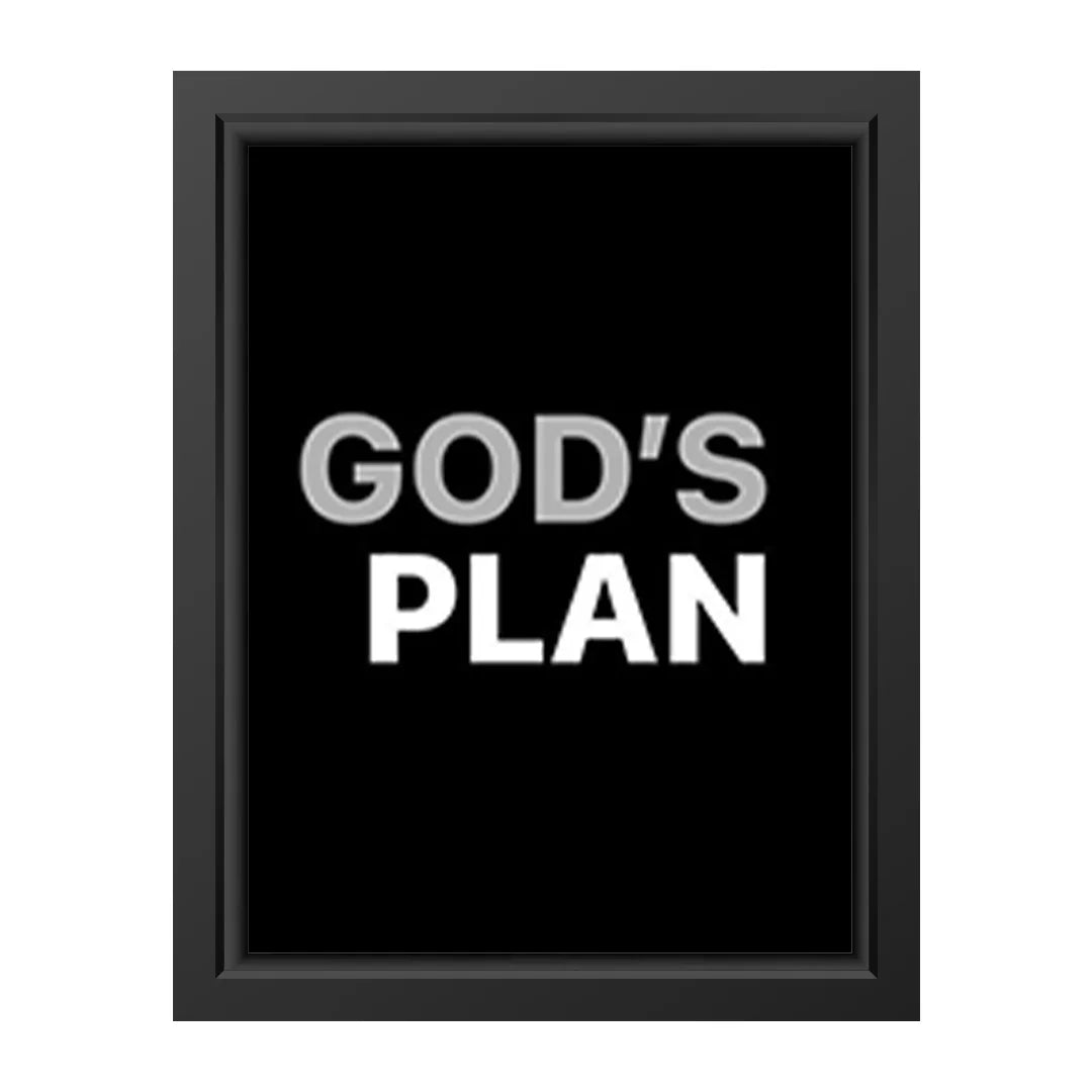 God’s Plan” Wall Art
