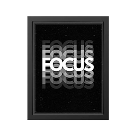 “Focus” Layered Typography Poster