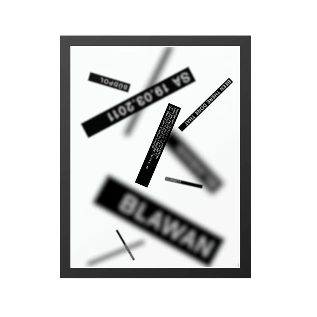 Abstract wall Typography design