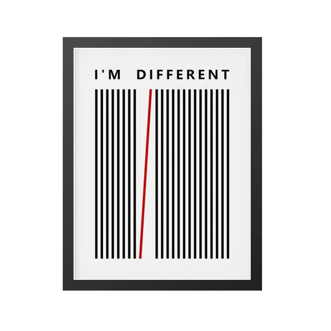 Minimalist design “I’M DIFFERENT