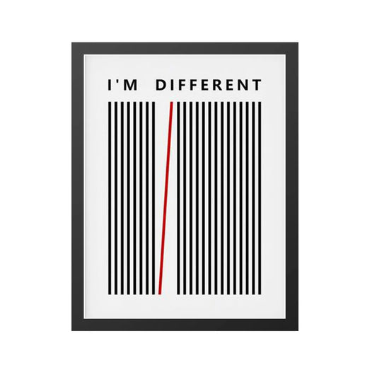 Minimalist design “I’M DIFFERENT