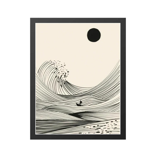 Serene Midnight Wave
