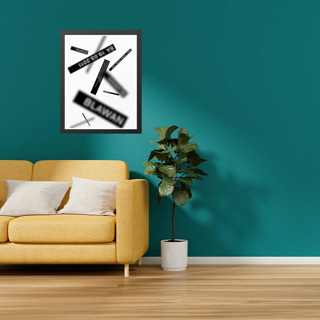 Abstract wall Typography design