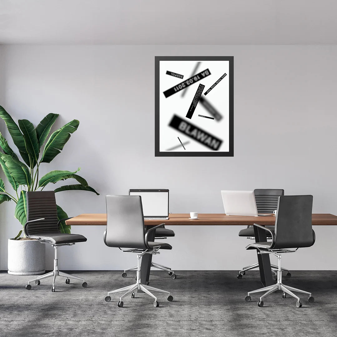 Abstract wall Typography design