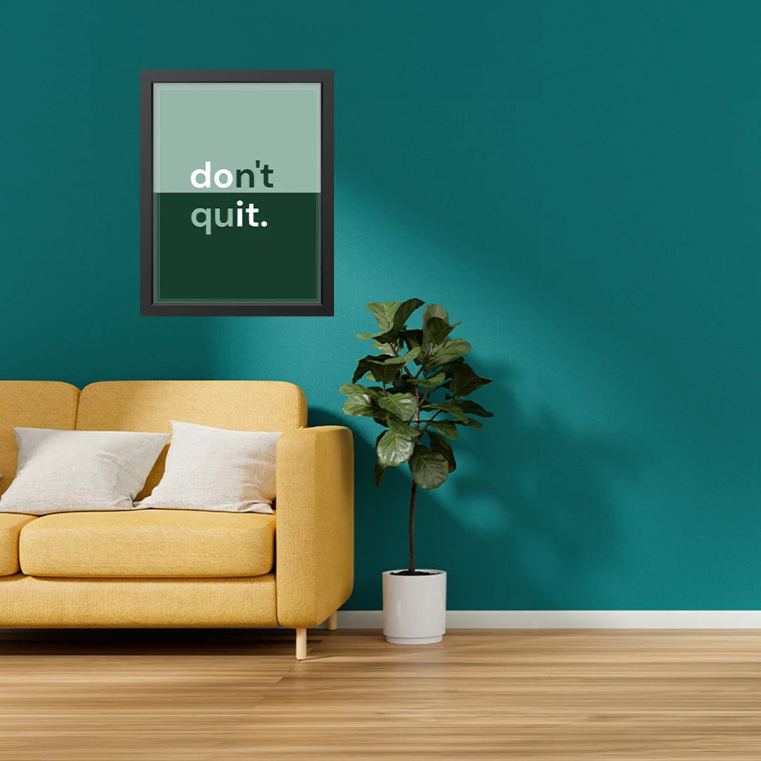 Don’t Quit – Motivational Dual-Tone Wall Art
