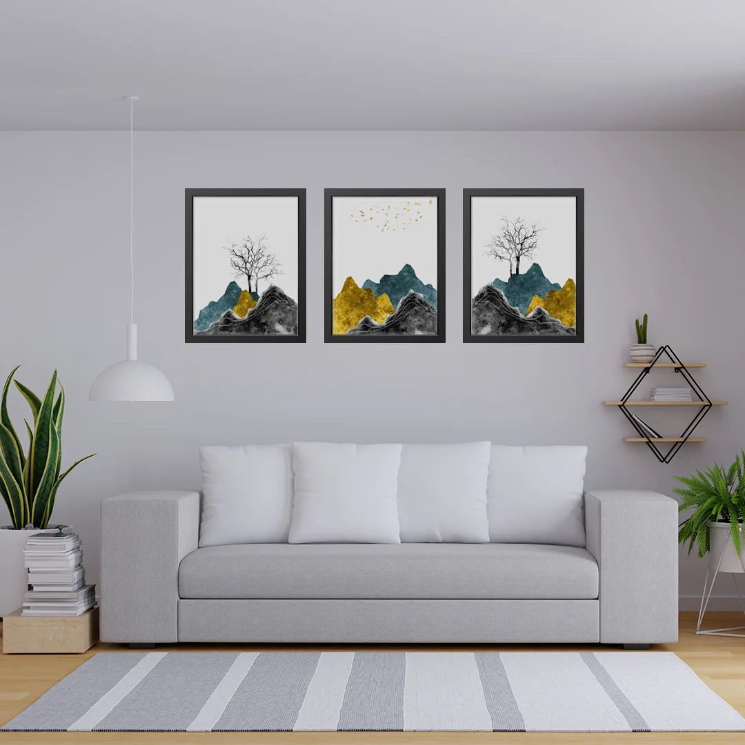 Colorful mountain with 3 Amazing design