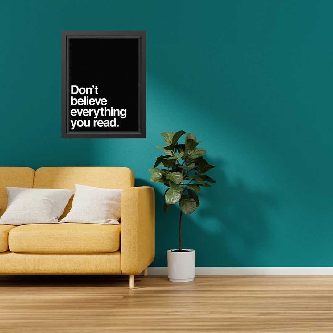Don’t believe everything you read