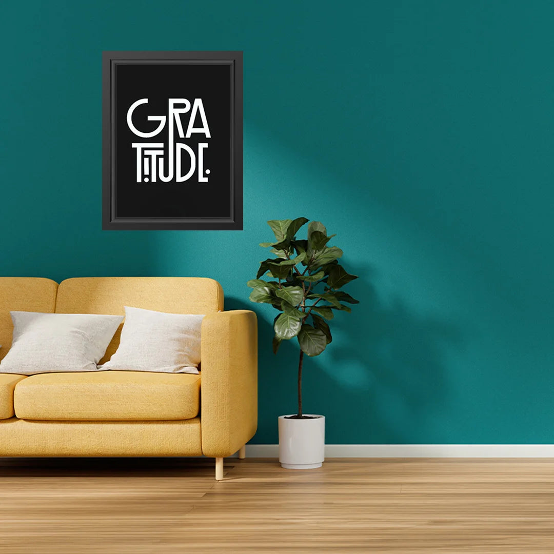 GRATITUDE – Motivational Typography Wall Art