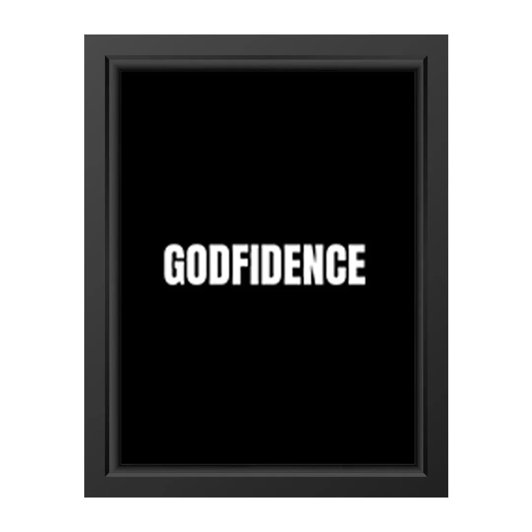 GODFIDENCE – Faith-Inspired Typography Wall Art